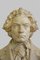 Große antike Beethoven Büste aus Gips von Ernst Julius Hähnel für Gebrüder Weschke Dresden 2