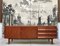 Deutsches Teak Sideboard mit Messing Griffen, 1950er 2