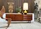 Credenza in teak con maniglie in ottone, Germania, anni '50, Immagine 18