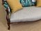 19th Century Napoleon III Mahogany and Casamance Fabric Sofa, Image 4