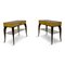 Italienische Mid-Century Holz & Pergament Nachttische, 1950er, 2er Set 1