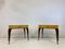 Mid-Century Italian Wood and Parchment Bedside Tables, 1950s, Set of 2 5