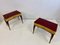 Mid-Century Italian Wood and Parchment Bedside Tables, 1950s, Set of 2 2