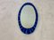 Specchio in rame smaltato blu di Siva Poggibonsi, Italia, anni '50, Immagine 7