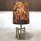 Lampada da tavolo grande scultorea in ceramica con paralume Batik, anni '60, Immagine 1