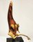 Handmade Gilt Bronze Oniric Bird Sculpture in the style of Philippe Jean, 1980s 11