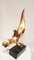 Escultura de pájaro onírica hecha a mano de bronce dorado al estilo de Philippe Jean, años 80, Imagen 5
