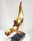 Handmade Gilt Bronze Oniric Bird Sculpture in the style of Philippe Jean, 1980s, Image 10