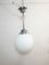 Ceiling Lamp with White Opal Glass Lampshade, 1970s 1