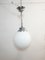 Ceiling Lamp with White Opal Glass Lampshade, 1970s, Image 1