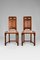 19th Century Victorian Gothic Revival Chairs in Carved Walnut, Set of 2 2