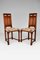 19th Century Victorian Gothic Revival Chairs in Carved Walnut, Set of 2 1