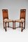 19th Century Victorian Gothic Revival Chairs in Carved Walnut, Set of 2, Image 1
