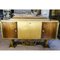 Italian Art Deco Sideboard with 2-Tone Furry Wooden Bar Cabinet, 1920s 18