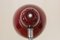 Lampada da tavolo vintage color granata, anni '50, Immagine 9