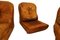 Vintage Brown Leather 7-Seat Corner Sofa Modules, 1970s, Set of 5 11