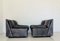 Vintage Calf Leather Sofa & Armchairs by Ammannati & Vitelli, 1980s, Set of 3 5