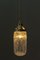 Lampe à Suspension Antique avec Abat-Jour Loetz Blitz en Verre par Leopold Bauer, 1905 6