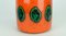 Bright Colored Orange, Green & Black Model No. 68 25 Vase from Bay Keramik, 1960s 5