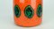 Bright Colored Orange, Green & Black Model No. 68 25 Vase from Bay Keramik, 1960s, Image 5
