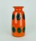 Bright Colored Orange, Green & Black Model No. 68 25 Vase from Bay Keramik, 1960s 9