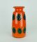 Modell No. 68 25 Vase in leuchtendem Orange, Grün & Schwarz von Bay Keramik, 1960er 9