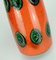 Bright Colored Orange, Green & Black Model No. 68 25 Vase from Bay Keramik, 1960s, Image 7