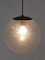 Lampe à Suspension en Verre avec Bulles d'Air Attribuée à Raak, 1960s 2