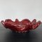 Red Ceramic Bowl in the Style of Jérome Massier from Vallauris, 1960s 1