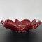 Red Ceramic Bowl in the Style of Jérome Massier from Vallauris, 1960s, Image 1
