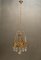 Lámpara de araña Mid-Century de cristal y oro de Gaetano Sciolari, años 70, Imagen 5