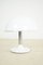 Lámpara de mesa vintage de cromo blanco de Szarvasi Lighting Factory, años 70, Imagen 1