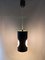 Lámpara de techo vintage de metal negro, años 60, Imagen 11