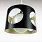 Grande Lampe à Suspension Vintage Noire, 1960s 7