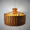 Vintage Scandinavian Pine Ceiling Lamp, 1960s 9