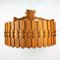 Vintage Scandinavian Pine Ceiling Lamp, 1960s 2