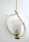 Italian Art Deco Pendant Lamp in Reticello Murano Glass by Ercole Barovier for Barovier & Toso, 1940s, Image 6