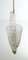 Italian Art Deco Pendant Lamp in Reticello Murano Glass by Ercole Barovier for Barovier & Toso, 1940s, Image 8