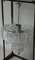 Lampadario a sospensione in acciaio e vetro intagliato, Venezia, anni '60, Immagine 14