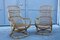 Italian Bamboo Lounge Chairs by Tito Agnoli, 1950s, Set of 2 5