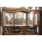 Walnut Cupboard with Beveled Glass and Marble Top 11