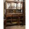 Walnut Cupboard with Beveled Glass and Marble Top 7