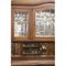 Walnut Cupboard with Beveled Glass and Marble Top 5