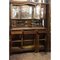 Walnut Cupboard with Beveled Glass and Marble Top 8