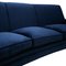 Italienisches Sofa aus Baumwolle in marineblauem Samt von Gigi Radice für Minotti, 1950er 8