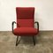 Adjustable Terra Red Fabric P40 Lounge Chair by Osvaldo Borsani for Tecno, 1950s 2