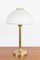 Large Art Deco Table Lamp in Copper & Glass, Image 7