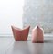 Mao Orange Leather Pouf By Viola Tonucci, Tonucci Collection 5