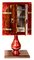 Red Goatskin Dry Bar or Cabinet by Aldo Tura 5
