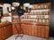 Mueble esquinero de farmacia antiguo de roble, años 30, Imagen 4